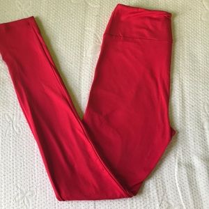 Lularoe red leggings one size new without tag